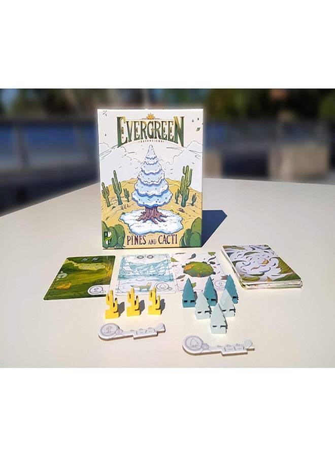 Horrible Guild: Evergreen: Pines and Cacti Expansion - Set of 2 Modular Expansions, Tree Growing Abstract Strategy Board Game, Ages 8+, Players - Image 5